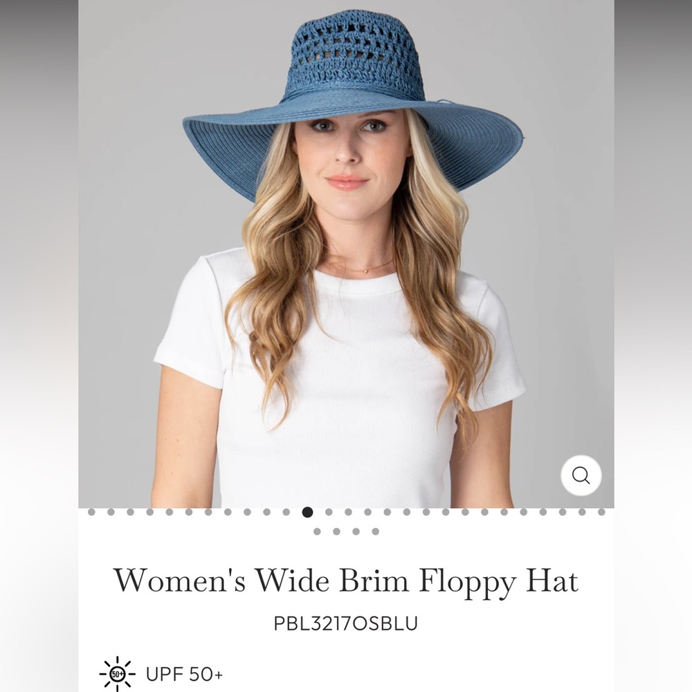 San Diego Hat Company Blue Wide Brim Hat